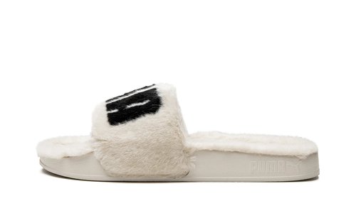 PUMA Leadcat 2.0 Fuzz Slide - Khaki/Eggnog/Puma Black - 387313-02
