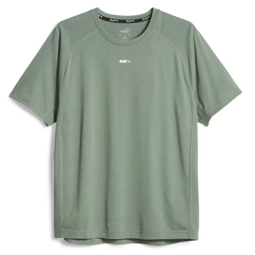 PUMA Run Crew Neck Short Sleeve Athletic T-Shirt - Green - 524382-44