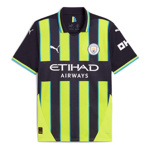 PUMA Manchester City 24-25 Away Replica Soccer Jersey Shirt - New Navy/Yellow Glow - 775086-02