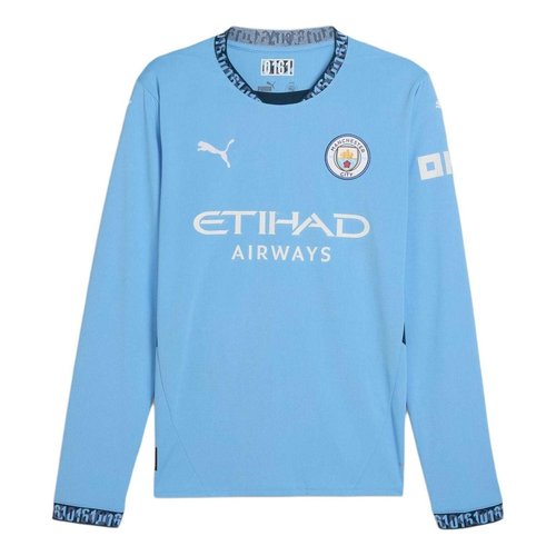 PUMA Manchester City 24/25 Home Long Sleeve Jersey - Blue/White - 775076-01
