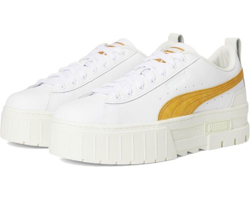 PUMA Mayze White - Puma White/Archive Gold - 401261-02