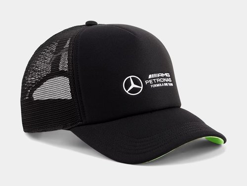 PUMA Mercedes AMG Petronas F1 Trucker Hat - Black/Grey - 025696-01