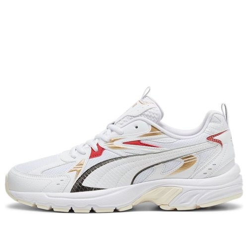PUMA Milenio Tech - White/Black/Club Red - 395254-01