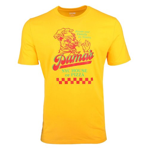 PUMA NYC House Of Pizza Graphic Crew Neck Short Sleeve T-Shirt - Orange - 631225-39