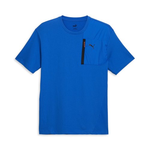 PUMA Open Road Crew Neck Short Sleeve T-Shirt - Blue - 675895-47