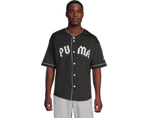 PUMA Oversized Lifestyle Baseball Jersey Workout - Puma Black - 634705-01
