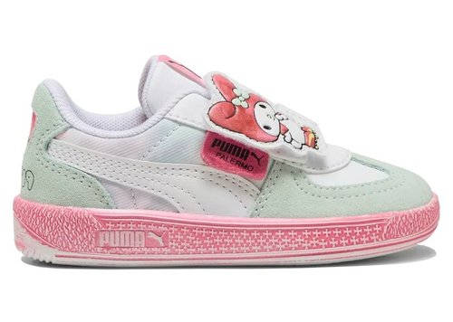 PUMA Hello Kitty x Palermo | White | Size 8 - Puma White/Magic Rose - 402287-01