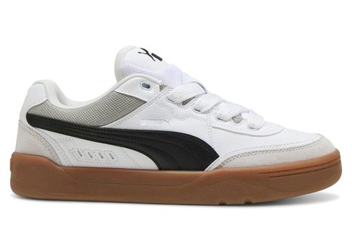 PUMA Park Lifestyle SK8 | Size 4 - Puma White/Puma Black/Feather Gray - 400497-01