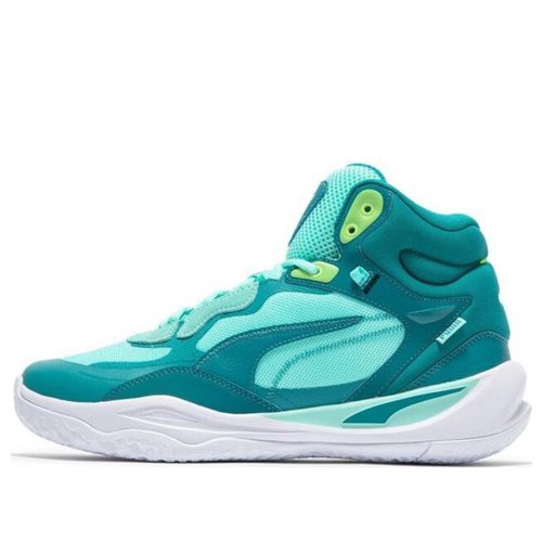 PUMA Playmaker Pro Mid - Teal/Green/White - 377902-03