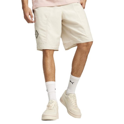 PUMA Porsche Legacy Crews Summer Drawstring Shorts - Off White - 624572-02
