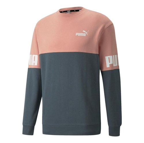 PUMA Power Colorblock Crew Sweatshirt - Pink - 670935-42