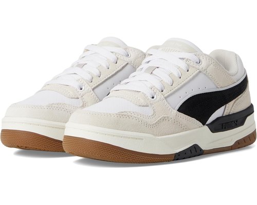 PUMA Rebound Retro Suede Lace Up Sneakers Big Kid - White - 403273-02