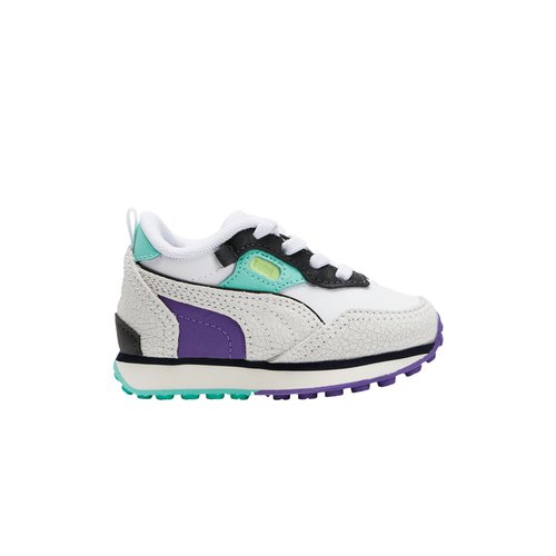 PUMA Rider FV - White/Flat Dark Grey/Electric Peppermint - 393428-01