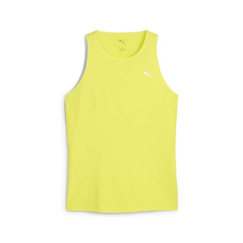 PUMA Run Cloudspun Crew Neck Athletic Tank Top - Yellow - 526658-39
