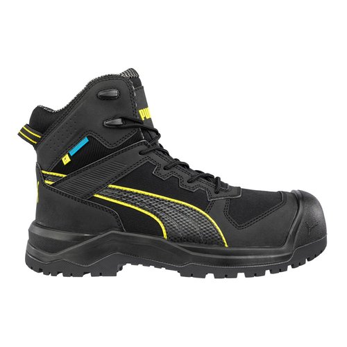 PUMA Safety Rock HD 6 Inch Waterproof Composite Toe Work Boots - Black - 632705