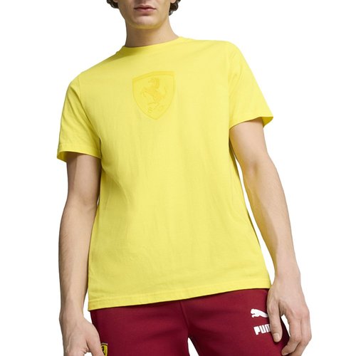 PUMA FERRARI RACE GRAPHIC TEE - Yellow - 627052-03
