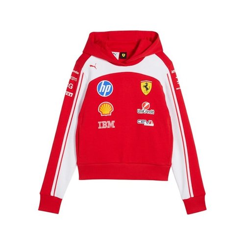 PUMA Scuderia Ferrari HP Replica Cropped Hoodie - Puma Red - 713833-01