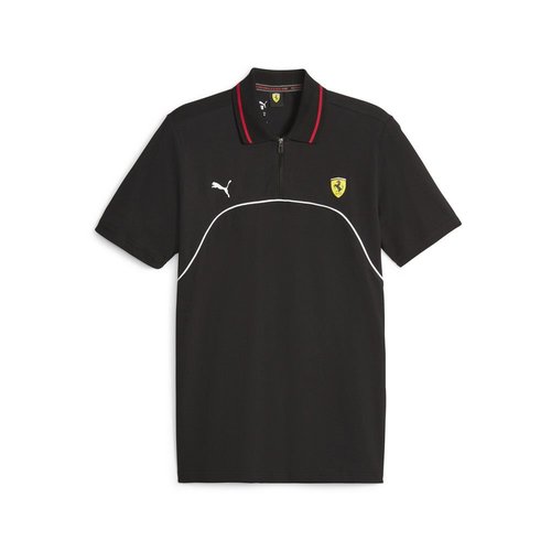 PUMA Scuderia Ferrari Race Short Sleeve Short Sleeve Polo Shirt - Black - 620945-01