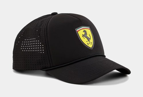 PUMA Scuderia Ferrari Race Trucker Hat - Black/Yellow - 025534-02