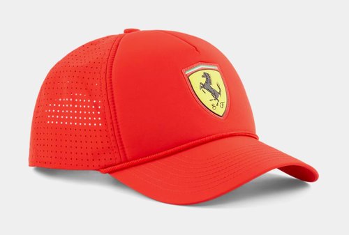 PUMA Scuderia Ferrari Race Trucker Hat - Red/Yellow - 025534-01