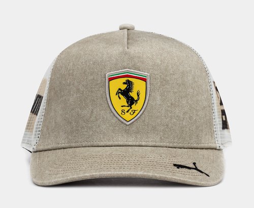 PUMA Scuderia Ferrari Race Trucker Hat - Yellow/Beige - 026304-02