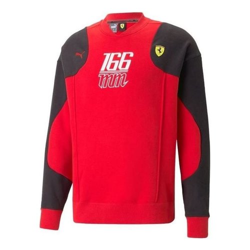 PUMA Scuderia Ferrari Statement Crew Neck Sweatshirt - Red/Black/White - 538108-02