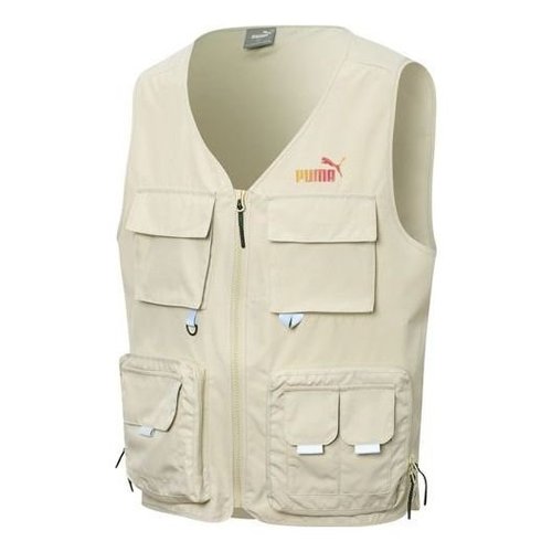 PUMA SKB Woven Vest - Beige/Red - 537224-64