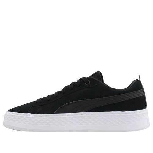 PUMA Smash Platform Suede Casual Board - Black/White - 366488-01