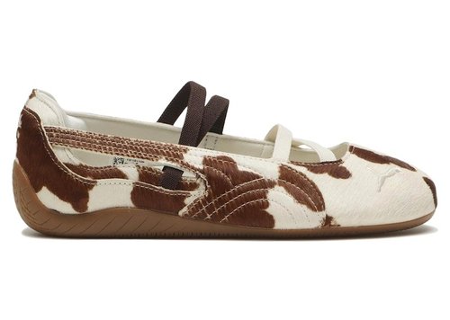 PUMA Speedcat Ballet Cow Print - Chocolate Brown/Warm White - 407787-01