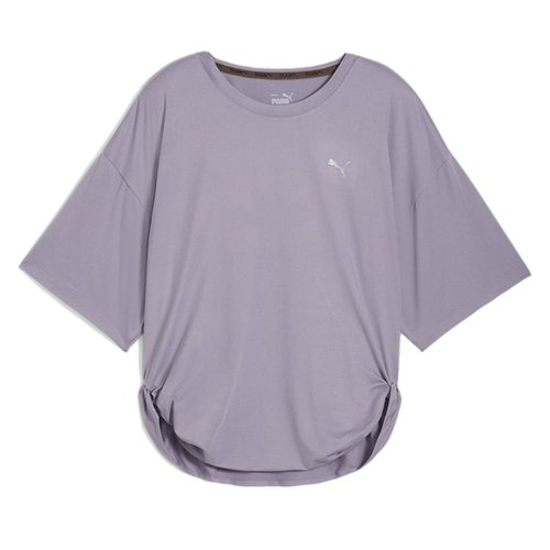 PUMA Studio Twist Crew Neck Short Sleeve Athletic T-Shirt - Purple - 525679-30