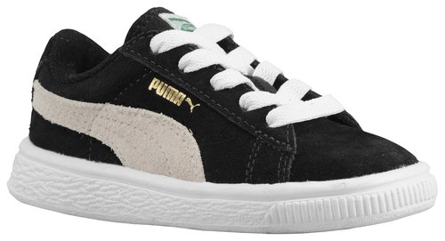 puma suede classic black white