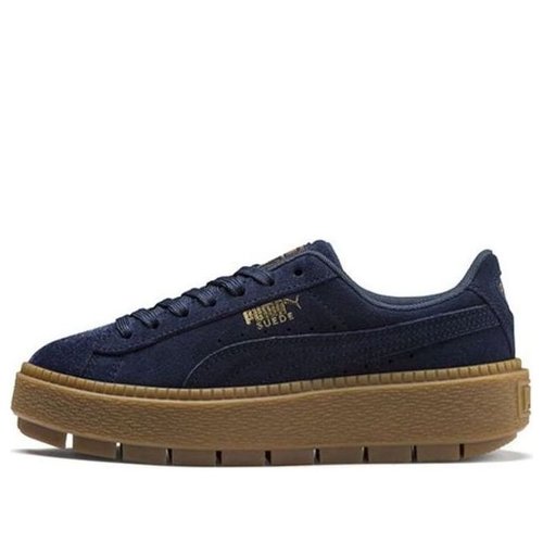 PUMA Suede Platform Trace Velor - Navy - 366696-03