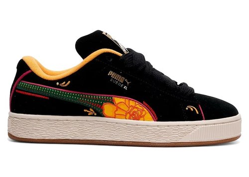 PUMA Suede XL - Puma Black/Yellow Sizzle/Pinktastic - 404606-01