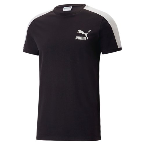 PUMA T7 Iconic T-Shirt - Black/White - 538204-01