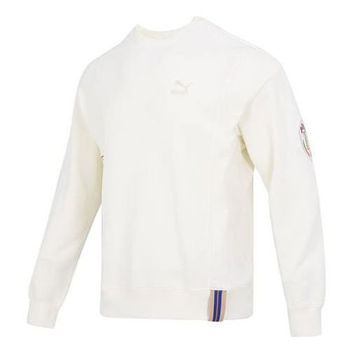 PUMA Team Badge Crew Sweater - Beige - 677379-65