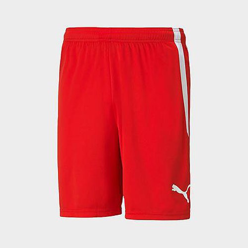 PUMA teamLIGA Soccer Shorts - Puma Red/Puma White - 70492401-600