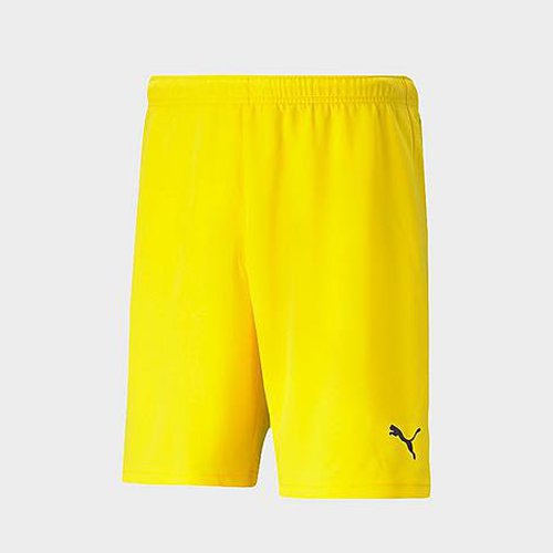 PUMA teamRISE Soccer Shorts - Cyber Yellow/Puma Black - 70494207-700