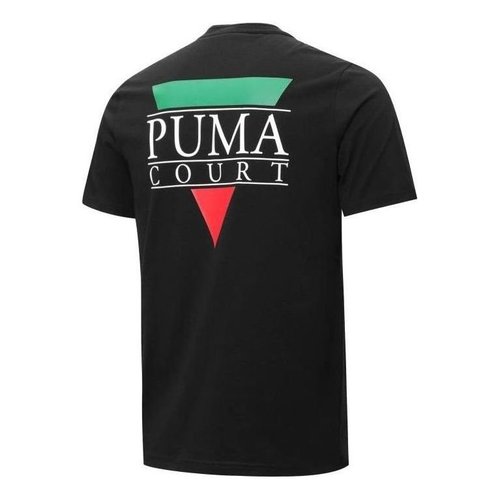 PUMA Tennis Club Graphic Tee - Black - 536958-01