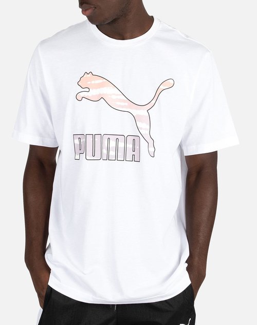 PUMA TIE-DYE GRAPHIC TEE - White - 598501-02