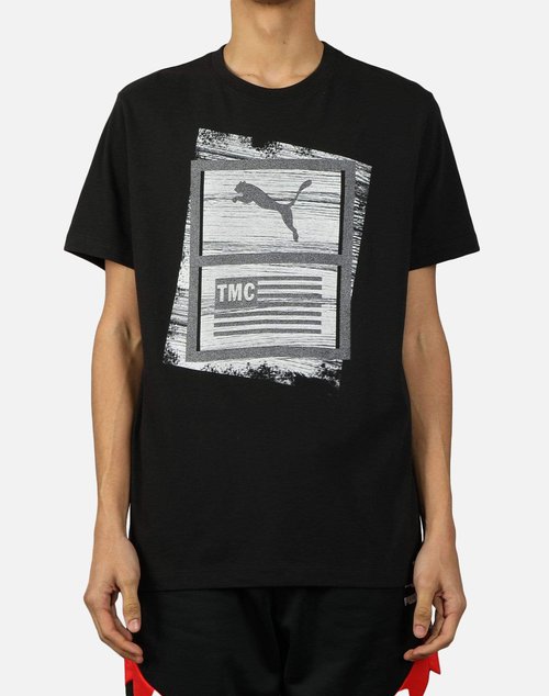 PUMA TMC HUSSLE TEE - Black - 596574-01