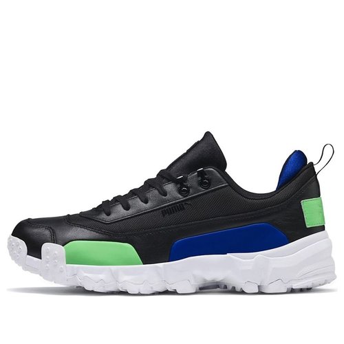 PUMA Trailfox Leather - Black/Blue/Green - 369470-02