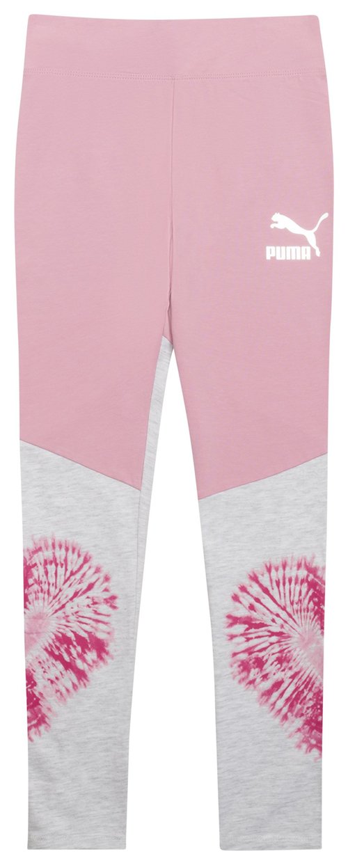 PUMA Valentines Day Colorblock Leggings - Pink/White - PSP23S8B-06427-694