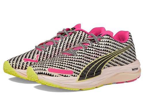 lemlem x PUMA Velocity Nitro 2 - Ghost Pepper/Black/Pink Glimmer - 379115-01