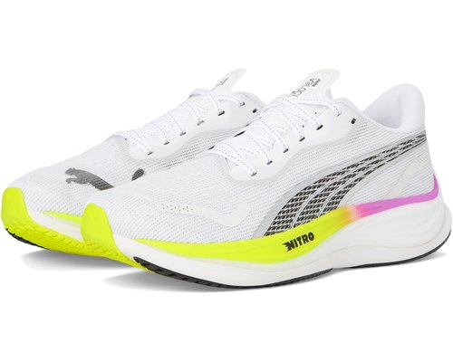 PUMA Velocity Nitro 3 - White/Pure Magenta/Yellow Alert - 377748-19