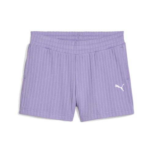PUMA Wardrobe Essentials Pointelle 4 Inch Shorts - Purple - 629764-29
