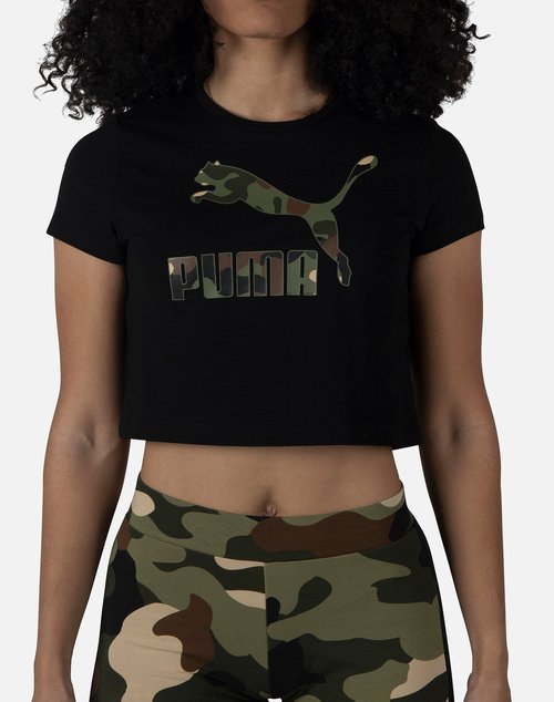 PUMA WILD PACK CROP TOP - Army Green - 578842-01
