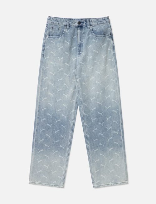 PUMA x A$AP ROCKY Laser Monogram Denim Pants - Faded Denim-Aop