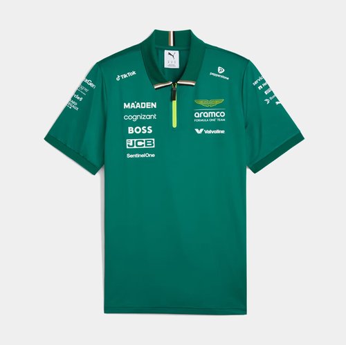 PUMA Aston Martin Aramco Formula 1 Team Classic Polo Shirt - Green Lux - 713695-01
