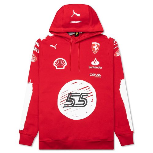 PUMA x Joshua Vides for Scuderia Ferrari Replica Hoodie - Rosso Corsa/JV CS - 763535-02