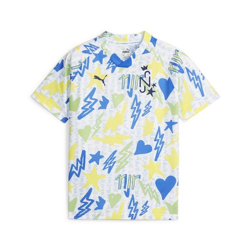 PUMA X NEYMAR JR Ins. Crew Neck Short Sleeve Soccer Jersey Big Kid - Blue/White - 658502-01